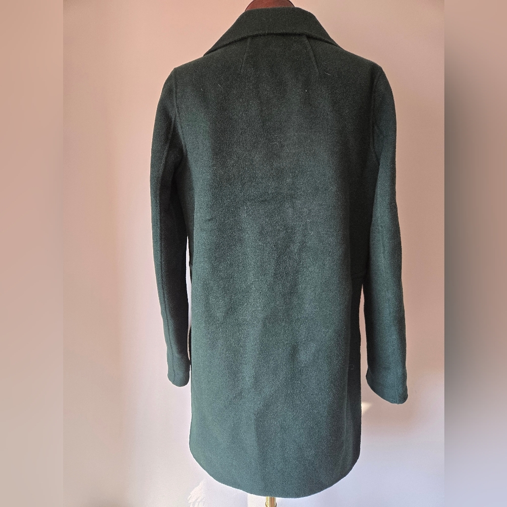 BELLE & BLOOM Australia Green Wool Blend Relaxed Fit Coat. Size Small - Picture 6 of 14